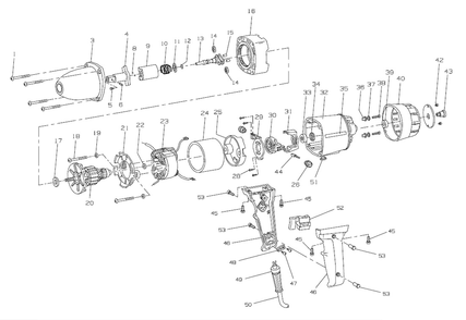 Diagram Diagram and Parts List for IR8049  Ingersoll Rand Wrench